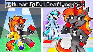 From HUMAN to CRAFTYCORNS EVIL SISTER in Minecraft [upl. by Court986]