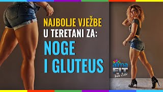 VJEŽBE ZA NOGE I GLUTEUS U TERETANI  ATMA FIT  INES ŽIŽIĆ [upl. by Eitsyrhc]