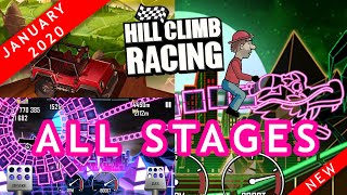 Hill Climb Racing All Stages Unlocked  Gameplay  27 Levels [upl. by Goodspeed]