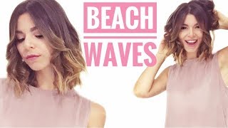 BEACH WAVES  CAPELLI MOSSI CON LA PIASTRA  Hair Tutorial  Claudia Pellicciaro [upl. by Ahteres]