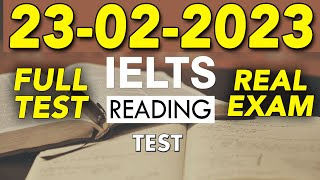 IELTS READING PRACTICE TEST 2023 WITH ANSWER  23022023 [upl. by Tabib422]