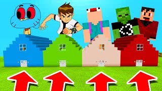 Minecraft PE  DO NOT CHOOSE THE WRONG HOUSE Ben 10 Aswdfzxc RageElixir amp AA12 [upl. by Asuncion522]