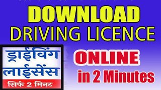 How to download Driving Licence Online  DL Online  DL Download [upl. by Lac]