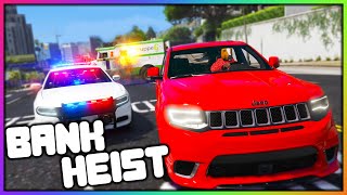 GTA 5 Roleplay  BANK ROBBERS vs COPS [upl. by Ayadahs]