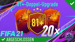 OHNE WORTE 😱😨 20X 81 DOPPELUPGRADE SBC 20X 81 DOUBLE UPGRADE SBC  FIFA 21 ULTIMATE TEAM [upl. by Kablesh]