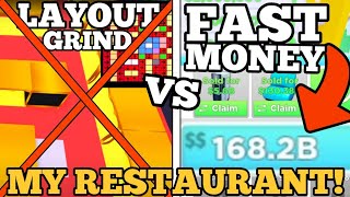 HOW TO make MONEY FAST in My Restaurant WITHOUT a best LAYOUT or AFK [upl. by Tennaj]