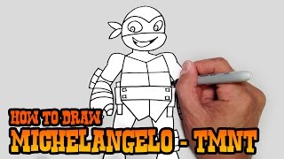 How to Draw Michelangelo TMNT Video Lesson [upl. by Oiramat660]