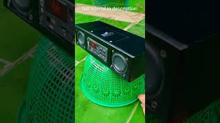 diy bluetooth speaker  Sound test BASS Short [upl. by Renault]