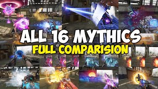 All 16 Mythic Gun Comparision  COD Mobile  CODM [upl. by Zachery]