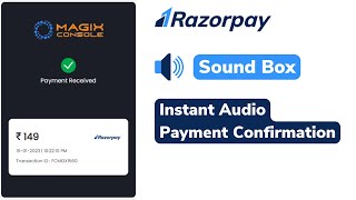 Razorpay sound box  Razorpay payment speaker  Razorpay payment gateway [upl. by Eislehc]