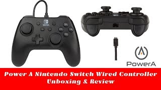 Power A Nintendo Switch Wired Controller  Unboxing amp Review [upl. by Moss189]