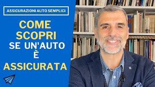 Come verificare se un auto è assicurata o meno [upl. by Ramey]