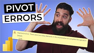 PIVOT ERRORS in Power BI I How to FIX IT [upl. by Aynotan]