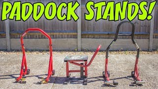 Motorcycle Universal Paddock Stands [upl. by Otrebide628]