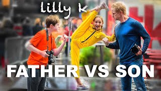 FATHER vs SON Dance Moms Challenge ft Lilly K [upl. by Owen]