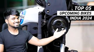 Top 5 Upcoming New Bike Launches India 2024 FT Honda  Bajaj  Hero  Upcoming Bikes In India 2024 [upl. by Amoakuh]