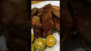 Simple Bangus Fried homemade native Filipino nativefood food [upl. by Gayla]