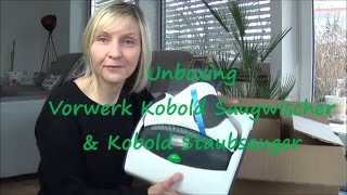 Unboxing Vorwerk Kobold Saugwischer SP530 amp Kobold Staubsauger VT300 [upl. by Eilema532]