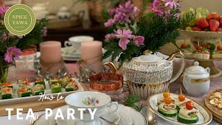 Tea Party Ideas  Tea Time Snacks  Table Setting Inspired by Flowers [upl. by Onitsuj]