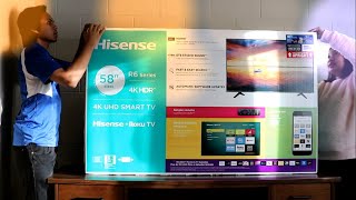 Unboxing Hisense 58quot 4K UHD Smart TV  Brief Configuration [upl. by Hayse798]