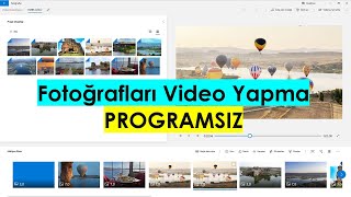 FOTOÄRAFLARI VÄ°DEO YAPMA PROGRAMSIZ FON MÃœZÄ°ÄÄ° KOYARAK RESÄ°MLERDEN SLAYT VÄ°DEO YAPIN [upl. by Malik]