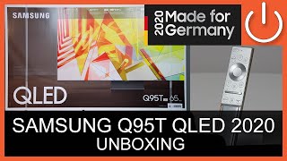 UNBOXING  SAMSUNG Q95T QLED Serie 2020 [upl. by Hochman]