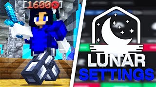 The BEST Lunar Settings for Hypixel Bedwars 189 [upl. by Campney]