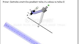 Centralno simetricno preslikavanje tacke [upl. by Ahsat]