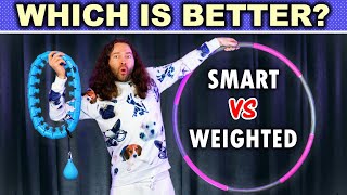 Smart Hula Hoops VS Weighted Hula Hoops Comparison Review Which Is Best For Workouts amp Weight Loss [upl. by Rori]