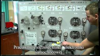 ZSTiO w Limanowej  pracowania elektrotechniki i elektroniki samochodowej [upl. by Ecylahs]