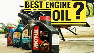 BEST ENGINE OIL FOR YOUR BIKE  BEST ENGINE OIL FOR CITY TRAFFIC RIDING amp LONG DISTANCE TOURING [upl. by Kat938]