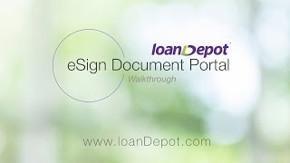 How to Use loanDepots eSign Secured Document Portal [upl. by Ahsenar963]