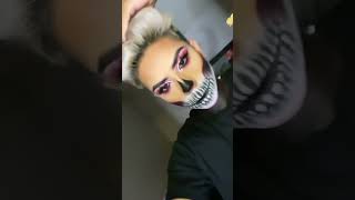 Edgy skull makeup tutorial [upl. by Grey865]