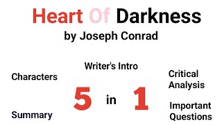 Heart of Darkness by Joseph Conrad in Hindi Summary Explanation and full Analysis [upl. by Launame]