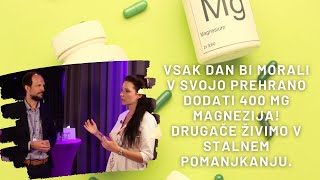 Vsak dan bi morali v svojo prehrano DODATI 400 mg MAGNEZIJA Kradeta ga pa slaba PREHRANA IN STRES [upl. by Geraud132]