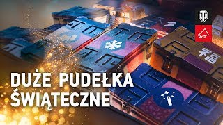 Duże pudełka świąteczne które czołgi premium zawierają WoT Polska [upl. by Ykcaj]