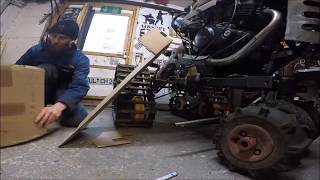 Fenders and new front axle for the 42hp garden tractor [upl. by Idonah]