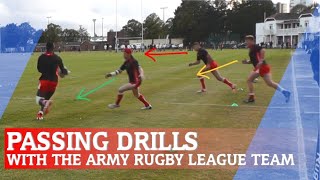 RUGBY LEAGUE PASSING DRILLS [upl. by Arotahs399]