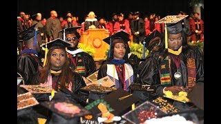 BethuneCookman graduates turn backs on Ed Sec Betsy DeVos [upl. by Lorrac]