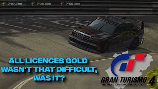 All Licences GOLD in Gran Turismo 4 Was it really that difficult [upl. by Epps]