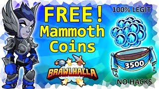 How to get Brawlhalla Mammoth Coins for FREE • 100 Legit • No Hacks [upl. by Olivero]