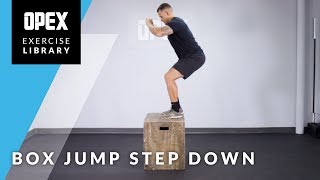 Box Jump Step Down  OPEX Exercise Library [upl. by Nicks]