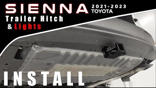 20212023 Toyota Sienna Trailer Receiver Hitch and Light Adapter Install [upl. by Yvor714]