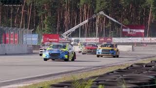 LATVIAN  LITHUANIAN RALLYCROSS CHAMPIONSHIP 6th Round Bikernieki 2023 Crash Action Jump [upl. by Raknahs]