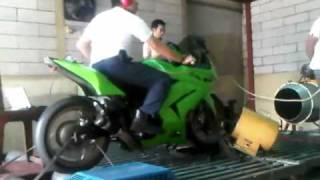 Kawasaki Ninja 250r Turbo 582hp With sound [upl. by Bainter525]