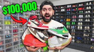 MY ENTIRE 100000 SNEAKER COLLECTION 2023 INSIDE MY INSANE SHOE CLOSET [upl. by Yelserp65]