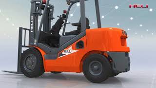 HELI Forklift 135ton Diesel Forklift Biggest Advantages [upl. by Arikal541]