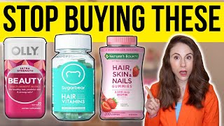 THE TRUTH ABOUT HAIR SKIN AND NAIL VITAMINS  Dermatologist [upl. by Caruso877]