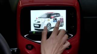 Citroën C1  How to use the Mirror Screen technology [upl. by Yrtnahc567]