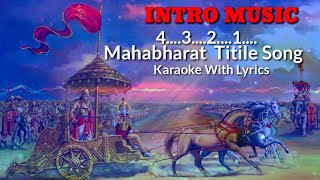 Mahabharat Title Song Karaoke With lyrics [upl. by Laikeze]